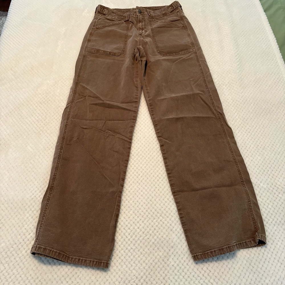 American Eagle Outfitters Women's Brown Straight Leg Pants